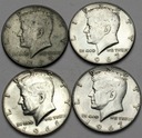 LOT USA 4 x 1/2 Dolara Kennedy INWESTYCJA