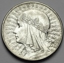 10 zł złotych 1932 Głowa kobiety, babka, Polonia