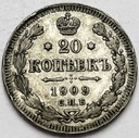 Rosja 20 kopiejek 1909 ŁADNA