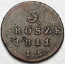 3 grosze 1811 IS, Księstwo Warszawskie