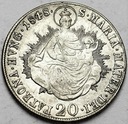 Węgry 20 Krajcarów 1848 Maria Mater
