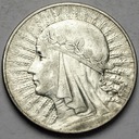 10 zł złotych 1932 Głowa kobiety, babka, Polonia