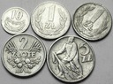 10 gr 1 2 5 zł 1957 1968 1959 1958 RYBAK JAGODY