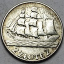 2 zł złote 1936 Żaglowiec Żaglówka Statek