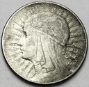 5 zł złotych 1934 Głowa kobiety, Polonia, babka
