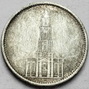 Niemcy 5 marek 1934 Wieża Kościół SREBRO