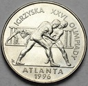 2 zł, złote 1995, Atlanta Zapasy POŁYSK POLECAMY