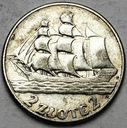 2 zł złote 1936 Żaglowiec Żaglówka Statek