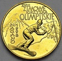 2 zł złote 1998 Nagano Zimowe Igrzyska Olimpijskie
