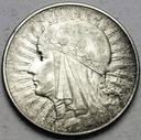 5 zł złotych 1933 Głowa kobiety, Polonia, babka