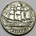 2 zł złote 1936 Żaglowiec Żaglówka Statek