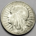 5 zł złotych 1934 Głowa kobiety, Polonia, babka
