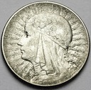 5 zł złotych 1933 Głowa kobiety, Polonia, babka