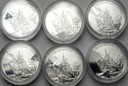 LOT 6 x 10 zł 2007 Arctowski INWESTYCJA SREBRO