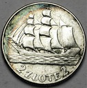 2 zł złote 1936 Żaglowiec Żaglówka Statek