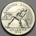 2 zł, złote 1995, Atlanta Zapasy POŁYSK POLECAMY