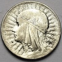 5 zł złotych 1933 Głowa kobiety, Polonia, babka
