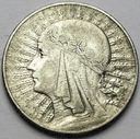 10 zł złotych 1933 Głowa kobiety, babka, Polonia