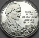 10 zł złotych 2002 Generał Władysław Anders