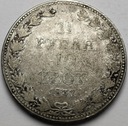 1 i 1/2 rubla = 10 złotych 1837 MW Warszawa RZADKI