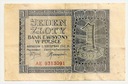 1941 1 zł Jeden Złoty, seria AE