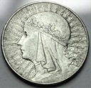 10 zł złotych 1932 Głowa kobiety, babka, Polonia