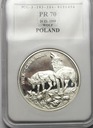 20 zł złotych 1999, Wilk Wilki IDEAŁ PR 70