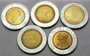 Zestaw Włochy i Watykan LOT 5 x 500 Lirów nr 138