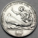 Watykan 5 Lirów 1935 Pius XI