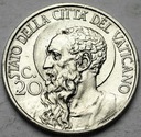 Watykan 20 Centesimo 1939