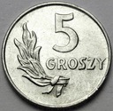 5 gr, pięć groszy 1949 Aluminium