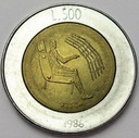 San Marino 500 Lirów 1986