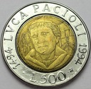 Włochy 500 Lirów 1994