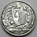 San Marino 10 Lirów 1973