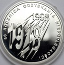 10 zł złotych 1998 R. Odzyskania Niepodległości