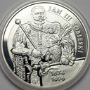 10 zł złotych 2001 Jan III Sobieski PÓŁPOSTAĆ