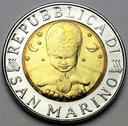 San Marino 500 Lirów 1996 Hegel