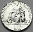 Watykan 5 Lirów 1949 Pius XII