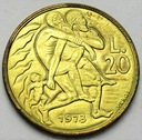 San Marino 20 Lirów 1973