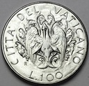 Watykan 100 Lirów 1989 Jan Paweł II