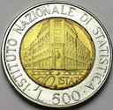 Włochy 500 Lirów 1996 ISTAT
