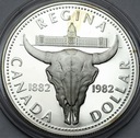 Kanada 1 Dolar 1982 Regina Bizon, SREBRO