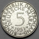 Niemcy 5 Marek, Mark 1951 G