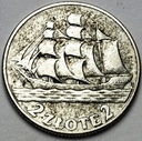 2 zł złote 1936 Żaglowiec Żaglówka Statek