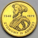 2 zł, złote 1996 Zygmunt II August BARDZO ŁADNA