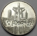 100000 zł złotych 1990 Solidarność TYP A SREBRO