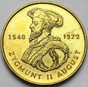 2 zł, złote 1996 Zygmunt II August BARDZO ŁADNA