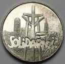 100000 zł złotych 1990 Solidarność TYP A SREBRO
