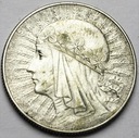 5 złotych 1933 Głowa kobiety, Polonia, babka ŁADNA