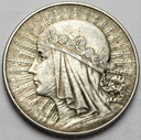 10 złotych 1932 Głowa kobiety babka. Polonia ŁADNA